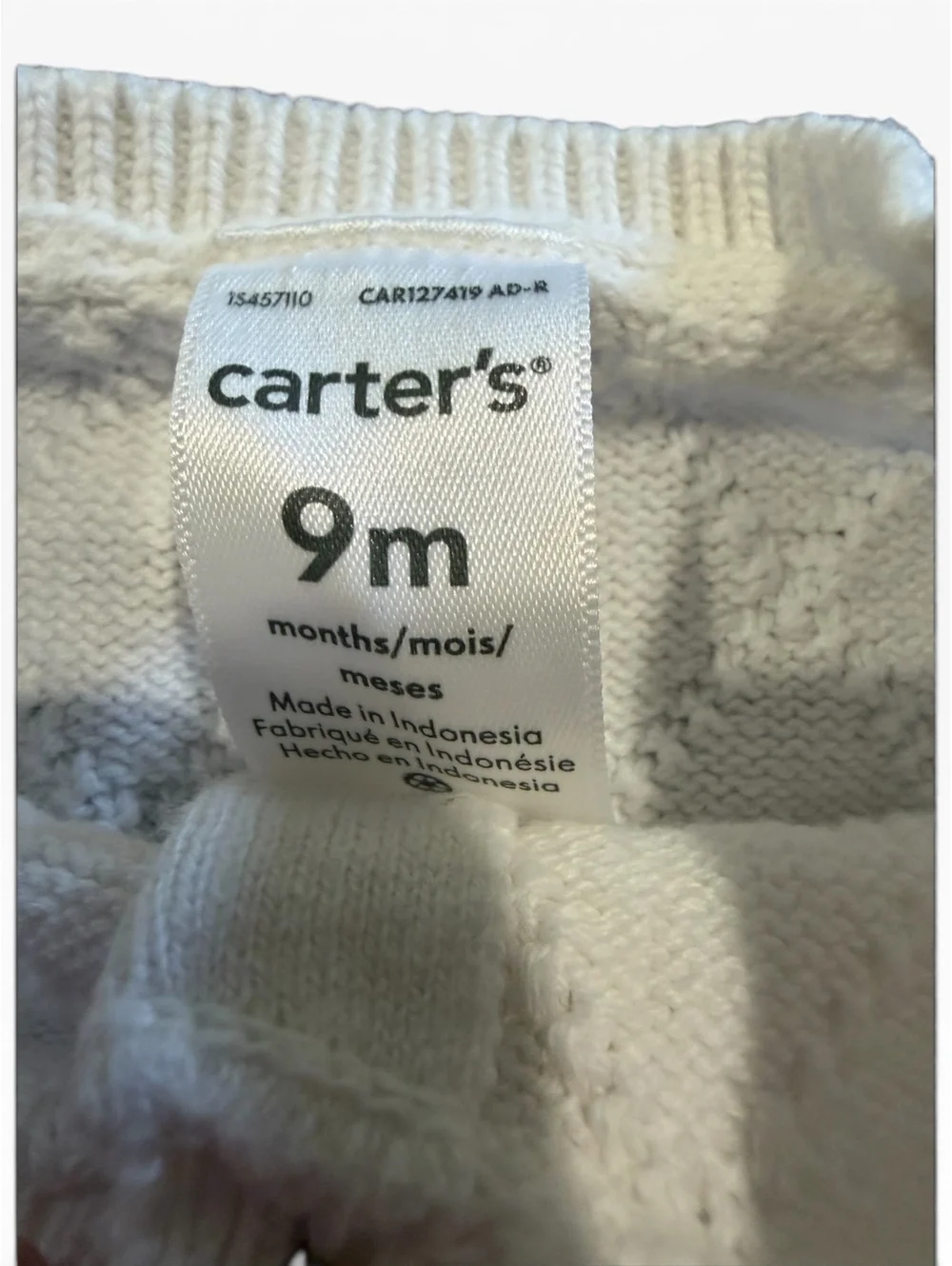 Carter's Baby Girls 2-Piece Knit Sweater and Leggings Set, 9 Months